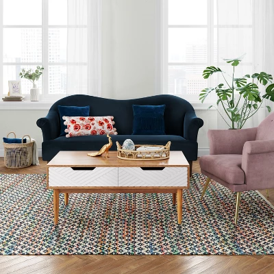 7'x10' Striped Diamond Woven Area Rug Blue - Opalhouse™ 7'x10' Striped Diamond Woven Area Rug Blue - Opalhouse™ -Opalhouse sale shop GUEST 016d5655 e926 4cd3 a4d2 6c6da09db888