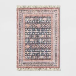 Alexandra Floral Printed Border Persian Rug Blush - Opalhouse™ -Opalhouse sale shop GUEST 13831d26 e9c0 4d66 95de 449574be25e7