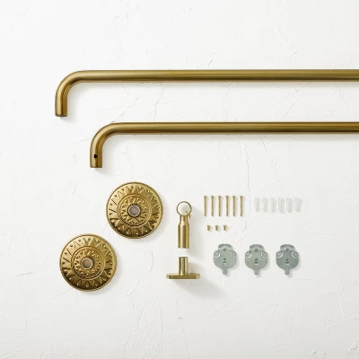 66"-120" Medallion Snap Grip French Curtain Rod Brass - Opalhouse™ designed with Jungalow™ 66"-120" Medallion Snap Grip French Curtain Rod Brass - Opalhouse™ Designed With Jungalow™ -Opalhouse sale shop GUEST 34d78b5a 5da3 4bcd ae5c 12c693e0d007