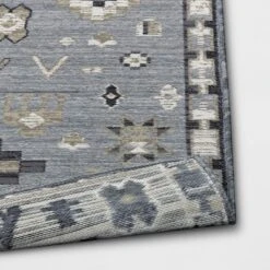 7'x10' Tapestry Rectangular Woven Outdoor Area Rug Gray - Opalhouse™ -Opalhouse sale shop GUEST 3d63a080 35c1 4b18 87d0 49bd82241939