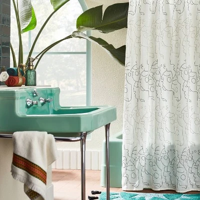 In This Together Shower Curtain White - Opalhouse™ designed with Jungalow™ In This Together Shower Curtain White - Opalhouse™ Designed With Jungalow™ -Opalhouse sale shop GUEST 46a4f171 ee6f 4c0f aaa9 0daa2f34fe5c