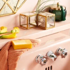 Metal Glass Decorative Box Gold - Opalhouseâ„¢ Designed With Jungalowâ„¢