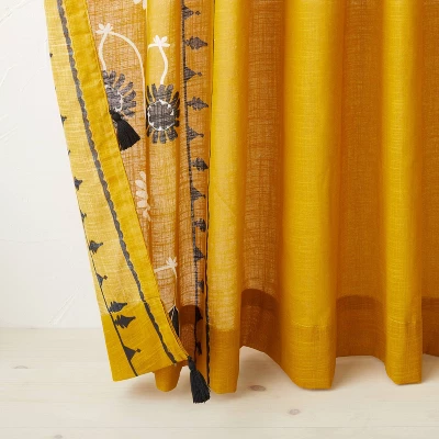 2pk Light Filtering Doorway Embroidery Window Curtain Panels Gold - Opalhouse™ designed with Jungalow™ 2pk Light Filtering Doorway Embroidery Window Curtain Panels Gold - Opalhouse™ Designed With Jungalow™ -Opalhouse sale shop GUEST 57e358d9 18e4 415c 8a09 529480ac3c40