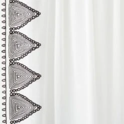 1pc Light Filtering Diamond Border Window Curtain Panel White - Opalhouse™ Designed With Jungalow™ -Opalhouse sale shop GUEST 6a1227ec a22c 4a58 b5cd ea3e9bda3f45