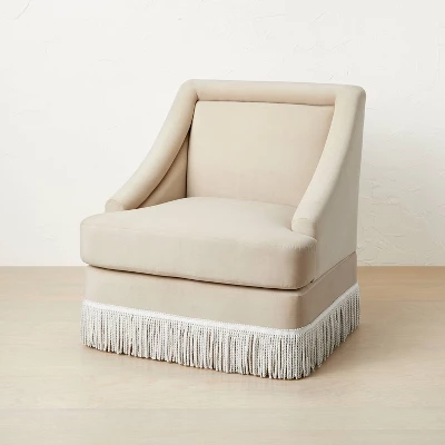 Alberhill Velvet Accent Chair with Fringe - Opalhouse™ designed with Jungalow™ Alberhill Velvet Accent Chair With Fringe - Opalhouse™ Designed With Jungalow™ -Opalhouse sale shop GUEST 6a2c8665 b5eb 4e71 9163 3f7b29c4d6c7