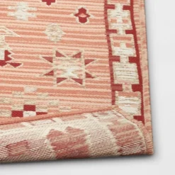 7'x10' Tapestry Rectangular Woven Outdoor Area Rug Red/Pink - Opalhouse™ -Opalhouse sale shop GUEST 77b641b6 dcd1 40f9 b161 7be739e1e714 1
