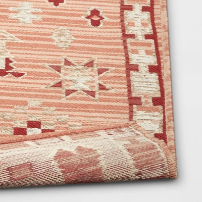 5'x7' Tapestry Rectangular Woven Outdoor Area Rug Red/Pink - Opalhouse™ 5'x7' Tapestry Rectangular Woven Outdoor Area Rug Red/Pink - Opalhouse™ -Opalhouse sale shop GUEST 77b641b6 dcd1 40f9 b161 7be739e1e714