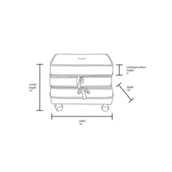 Marin Stackable Pouf With Casters - Opalhouse™ Designed With Jungalow™ -Opalhouse sale shop GUEST 7b9ecb5e 9626 4b0f abc1 fd2c0a06f868