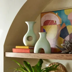 8.125" Ceramic Vase - Opalhouseâ„¢ Designed With Jungalowâ„¢