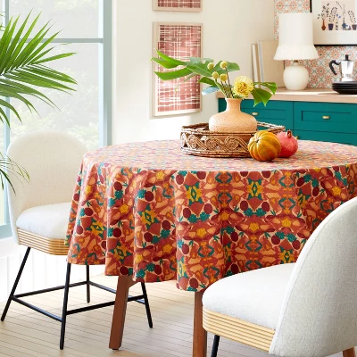 70" Cotton Calling In The Abundance Round Tablecloth with Tassels - Opalhouse™ designed with Jungalow™ 70" Cotton Calling In The Abundance Round Tablecloth With Tassels - Opalhouse™ Designed With Jungalow™ -Opalhouse sale shop GUEST 8f2ca633 6abf 41e0 bc9a f8d11471c037