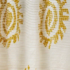 1pc 50"x84" Light Filtering Jacquard Curtain Panel Gold - Opalhouse™ Designed With Jungalow™ -Opalhouse sale shop GUEST 914fca59 4940 4a38 977a d369d522b944