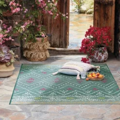 5' X 7' Outdoor Rug Global Aqua - Opalhouse™ -Opalhouse sale shop GUEST 936c44a1 952b 47a4 8745 a9387e952bdc
