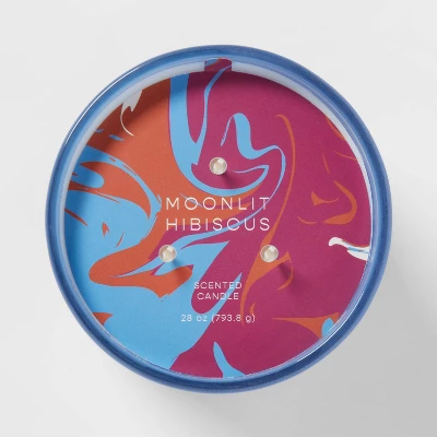 28oz Glass Moonlit Hibiscus Candle Light Blue - Opalhouse™ 28oz Glass Moonlit Hibiscus Candle Light Blue - Opalhouse™ -Opalhouse sale shop GUEST 9562dc6d 4e42 481c 91d9 1f68f9f8ac72