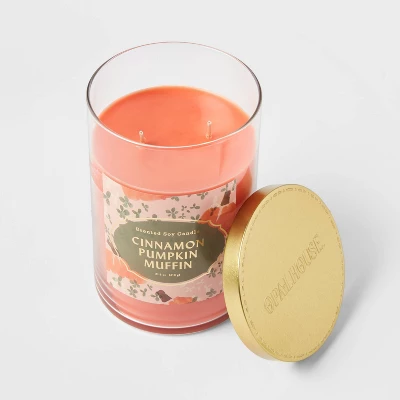 21.5oz Lidded Glass Jar 2-Wick Cinnamon Pumpkin Muffin Candle - Opalhouse™ 21.5oz Lidded Glass Jar 2-Wick Cinnamon Pumpkin Muffin Candle - Opalhouse™ -Opalhouse sale shop GUEST 95a2c693 ed3f 47eb 8fbc d1701635a8da