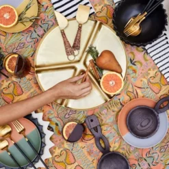 5pc Stainless Steel Silverware Set Black/Gold - Opalhouse™ Designed With Jungalow™ -Opalhouse sale shop GUEST 9c600b8c 28d5 45e2 a4c3 ad1088a92ce8