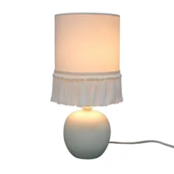 Small Table Lamp With Fringe Shade Off-White (Includes LED Light Bulb) - Opalhouse™ Designed With Jungalow™ -Opalhouse sale shop GUEST b032319a c7f7 464d ab2a a2536f5698f3