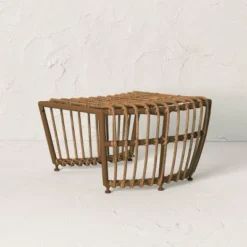 Topanga Club Chair With Ottoman - Blue/Brown - Opalhouse™ Designed With Jungalow™ -Opalhouse sale shop GUEST bb0fc57f 6257 4edf bee0 36cd1ab7978e