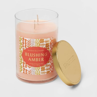 21.5oz 2-Wick Blushing Amber Lidded Glass Jar Candle Orange - Opalhouse™ 21.5oz 2-Wick Blushing Amber Lidded Glass Jar Candle Orange - Opalhouse™ -Opalhouse sale shop GUEST bcff055a 79d9 4934 9b73 ffee46c60a88