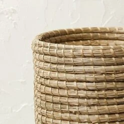Seasgrass And Bamboo Woven Pedestal Vase - Opalhouse™ Designed With Jungalow™ -Opalhouse sale shop GUEST bed921fb 9391 4432 98b9 ae732e88c844