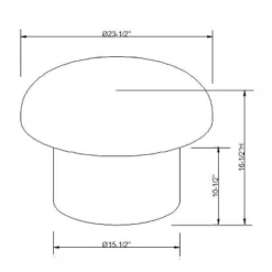 Maddalena Mushroom Stool - Opalhouse™ Designed With Jungalow™ -Opalhouse sale shop GUEST c2878331 038a 4ac5 ad14 266eb978ce44