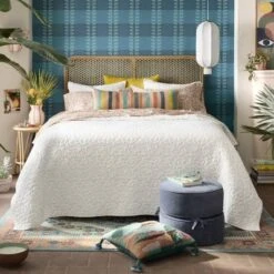 Diskus Plaid Peel And Stick Wallpaper Blue - Opalhouse™ Designed With Jungalow™ -Opalhouse sale shop GUEST c3cb3514 8935 4a5e 9a9a 45911d0e6851 1