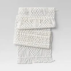 Cotton Macrame Runner White - Opalhouse™ -Opalhouse sale shop GUEST c5fab824 fe39 4973 9dab 7f6bd6fcfb15