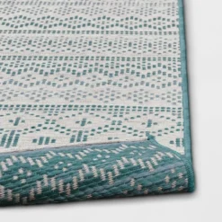 5' X 7' Tapestry Woven Outdoor Rug Aqua - Opalhouse™ -Opalhouse sale shop GUEST d89b2b6c 34c5 4db7 b760 30af76ec6a4a