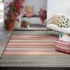 7' X 10' Outdoor Rug Multi Stripe Global Pink - Opalhouse™ -Opalhouse sale shop GUEST f08e9c0e e904 452b ae49 a2fe1880ad63