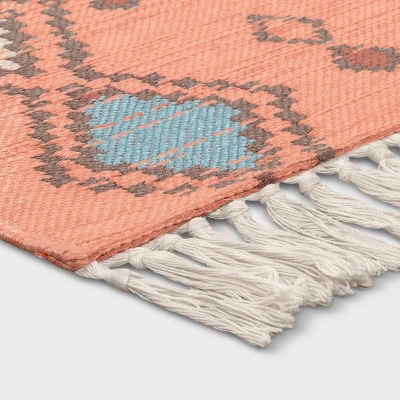 7'x10' Bright Moroccan Rectangular Tapestry Woven Outdoor Area Rug Coral Orange - Opalhouse™ 7'x10' Bright Moroccan Rectangular Tapestry Woven Outdoor Area Rug Coral Orange - Opalhouse™ -Opalhouse sale shop GUEST fa4833ef 484f 459e ae79 c62bd06a35dd 1