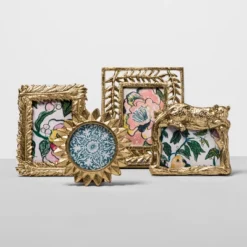 4" X 4" Cast Sunburst Frame Gold - Opalhouse™ -Opalhouse sale shop GUEST fd37b239 5c24 4dd7 9ffd e03c865a7260